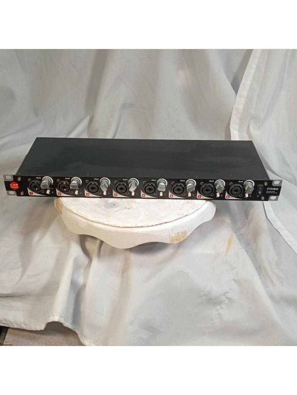 SM Pro Audio PR8E 8-Channel Microphone Preamp Rack Mount Pre-Amplifier Tested